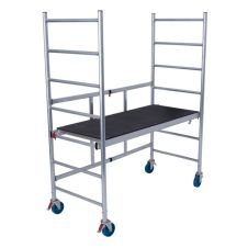 Schela mobila ROLLTEC din aluminiu pliabila cu inaltime lucru 2.90 m cu platforma 0.60x1.50 m KRAUSE
