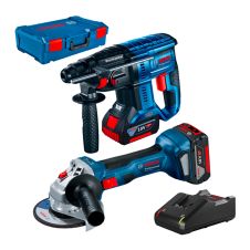 Set 2 masini acumulator 90N05 GBH180-LI Rotopercutor GWS180-LI Polizor 18V/2X4.0Ah 1xXL-BOXX 1 geanta BOSCH