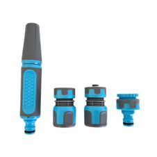 Duza pentru stropit SOFT-TOUCH si 2 cuple rapide 1/2" bimaterial si adaptor robinet filet interior 1/2"-5/8" set
