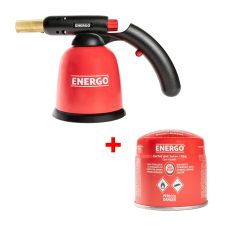 Arzator tip lampa lipire TORNADO pentru cartus gaz 190 grame aprindere piezo valva-360 cu butelie gaz 190 grame ENERGO