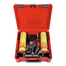 Arzator SUPER FIRE 4 HOTBOX aprindere piezo filet 7/16" lipituri moi/brazare cu 2 cartuse MappGas incluse ROTHENBERGER