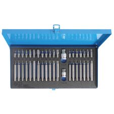 Set biti insurubare profil TX HX XZN(M) hexagon 3/8" cu adaptor 40 piese BGS