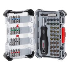 Set biti insurubare EXTRA HARD profil PH PZ SL TX HX hexagon 1/4" cu adaptor si maner 50 piese BOSCH