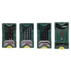 Set biti insurubare SBM X-LINE profil PH PZ SL TX HX hexagon 1/4" cu adaptor si burghie lemn/metal/zidarie BOSCH