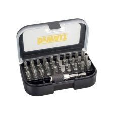 Set biti insurubare profil PH PZ SL TX HX hexagon 1/4" cu adaptor 31 piese DEWALT