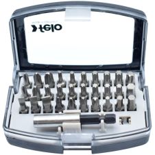 Set biti insurubare profil PH PZ SL TX HX hexagon 1/4" cu adaptor 31 piese FELO