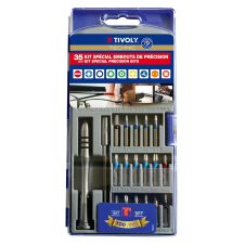 Set biti insurubare profil PH PZ SL TX HX S TR TRI cu adaptor pentru reparatii smartphone si tablete 35 piese TIVOLY