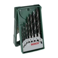 Set burghie lemn diametre 3-10mm prindere cilindrica 7 piese X-LINE BOSCH