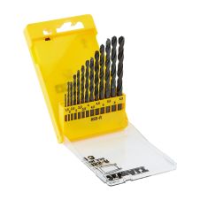 Set burghie metal diametre 1.5-6.5 mm DIN 338 material HSS-R prindere cilindrica 13 piese cutie plastic DEWALT