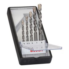 Set burghie widia ROBUST LINE CYL-3 diametre 5-8mm prindere cilindrica pentru caramida 5 piese BOSCH