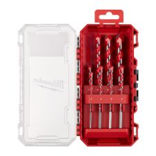 Set burghie widia diametre 4-12mm prindere cilindrica pentru caramida 8 piese MILWAUKEE