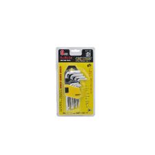SET 9 CHEI LOCAS HEX IMBUS CAP SFERIC 1.5-10 MM CROWNMAN