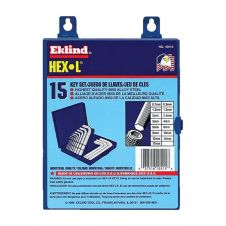 Set chei locas hexagonal SCL-M imbus 0.7-17mm scurte 15 piese EKLIND