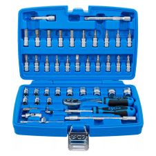 Trusa chei tubulare SCL-M mixta 4-14mm patrat 1/4" 46 piese BGS