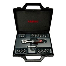 SET 17 CHEI TUBULARE 1/4" PROFIL E/TX/PH/HX CU ACCESORII 7205PC KRONUS