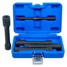 Set chei extractoare lungi patrat 1/2" interval 17-22 mm pentru prezoane roti 5 piese BGS ZE