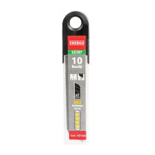 Lama cutter dreptunghiulara LC187  latime 18mm L-100mm material otel SK2 negru cu 7 segmente 10 bucati ENERGO