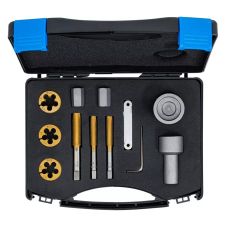 Set tarozi si filiere M12-M14 cu accesorii pentru bolturi si piulite de roata 12 piese BGS