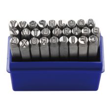 Set poansoane litere inaltime caracter 10 mm litere mari standard 27 piese BGS