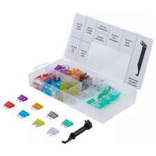 Set sigurante auto 19x19 mm interval 3-30 A cu 97 bucati BGS