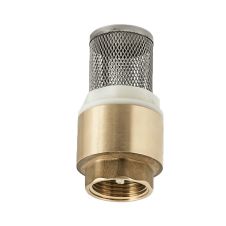 Sorb cu sita si clapeta de sens cu arc din alama si disc plastic 3/4" pentru apa curata