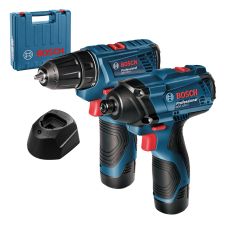 Set 2 masini acumulator G8023 GSR120-Surubelnita GDR120- Cheie-hex-1/4" 12V/2x2.0Ah 1xGAL1210CV valiza BOSCH