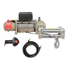 Troliu auto OFF-ROAD sarcina lucru 2.7 tone cu cablu D-7.2mm L-20m carlig si siguranta 12V ENERGO