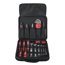 Trusa scule electrician cu tester clesti surubelnite izolate VDE 1000V chei in husa textila 25 piese MILWAUKEE