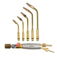 Trusa sudura oxigen/acetilena VA615 interval 0.5-9 mm cu maner si lance 6 piese ENERGO