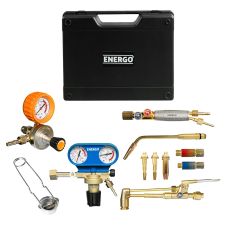 Trusa sudura-taiere oxigen/propan 8210P interval 4-6 mm debitare 3-100 mm cu maner arzator reductor si accesorii ENERGO