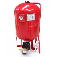 Vas expansiune hidrofor vertical VPA 50 volum 50 L cu manometru 0-10 bari si presostat